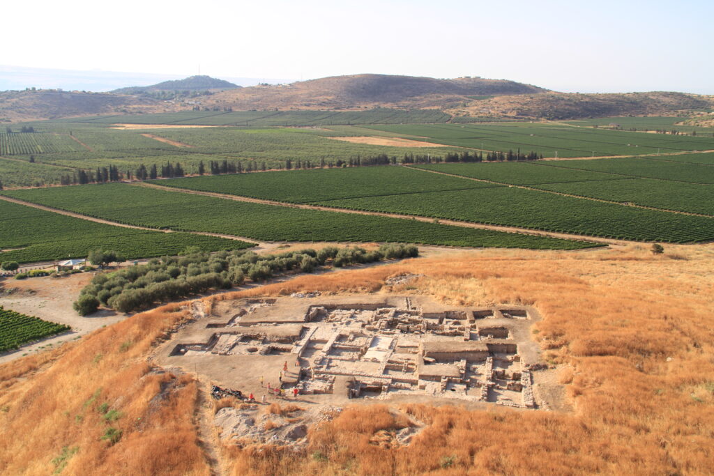 View of the royal compound at Tel Kedesh, looking south. Photo courtesy of Andrea M. Berlin.